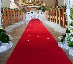 Moquette de mariage 1.01m largeur